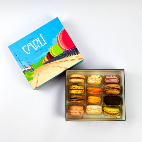 Coffret 12 macarons