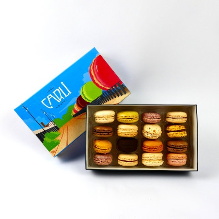 Coffret 16 macarons