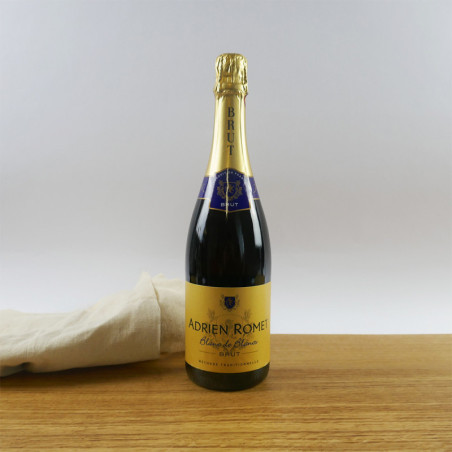 Blanc de Blanc brut, méthode traditionnelle Adrien Romet (0,75L)